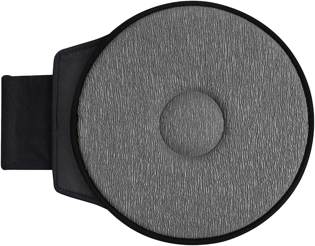 360 Degree Swivel Car Seat Cushion with Handle Support Grey