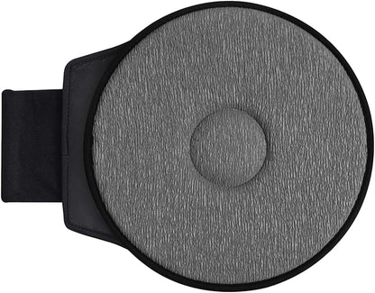 360 Degree Swivel Car Seat Cushion with Handle Support Grey
