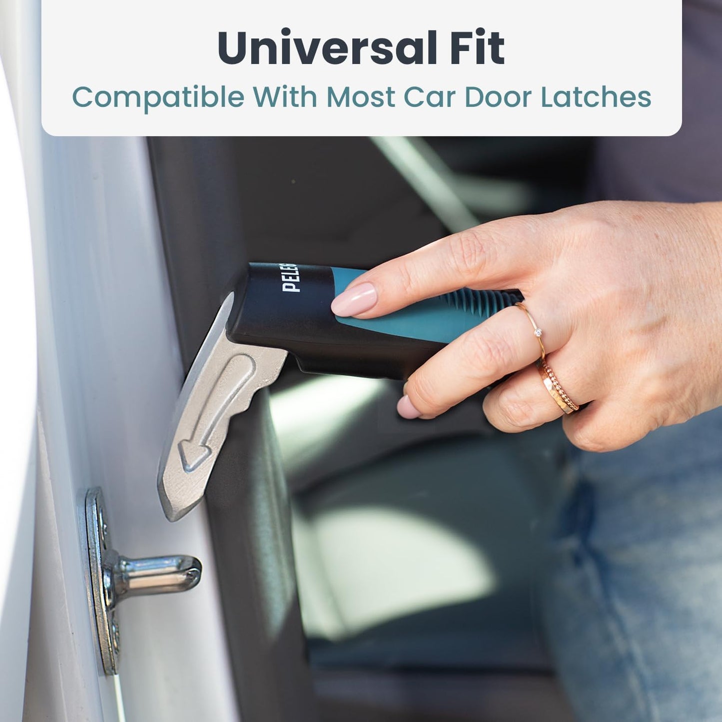 Car Door Handle for Elderly (2 Pack) Car Cane Assist Handle with Anti-Slip Grip, Steel Hook for Secure Latch Fit, Supports up to 300 Lbs, Easy Tool-Free Use