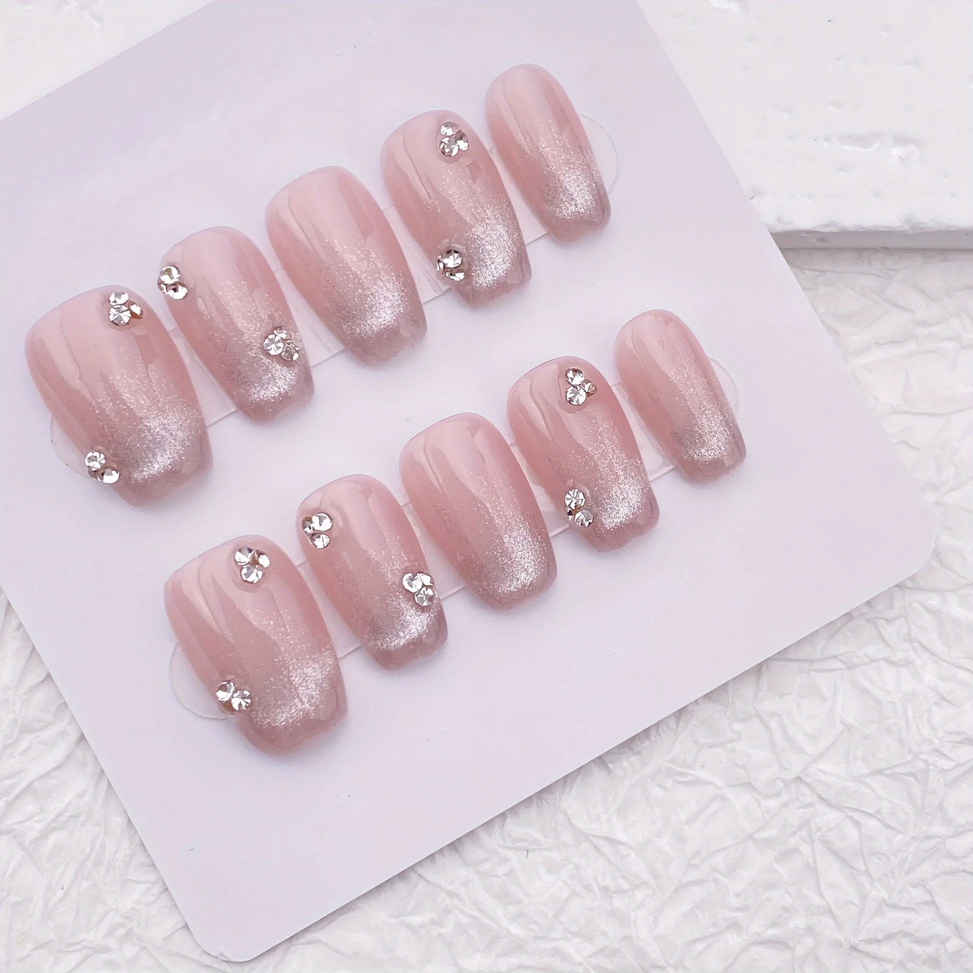 K-BEAUTY ROSÉ SHIMMER PRESS-ON NAILS