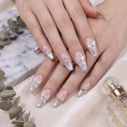 K-BEAUTY BLUSH BLOSSOM PRESS-ON NAILS