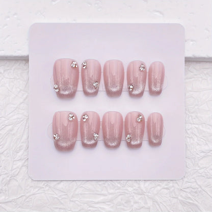 K-BEAUTY ROSÉ SHIMMER PRESS-ON NAILS