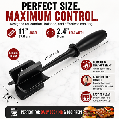BBQ Ready Meat Masher – Perfect for Memorial Day & July 4th Cooking